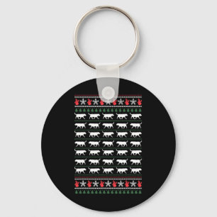 Labrador Retriever Merry Christmas Ugly Sweater Do Key Ring