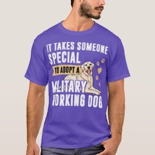 Labrador Retriever Military Working Dog Adoption T-Shirt
