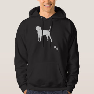 Labrador Retriever Minimalist Black And White Hoodie