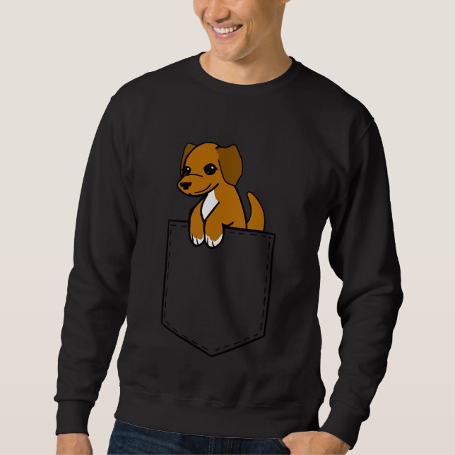 Labrador Retriever Mix Pocket Sweatshirt (Front)