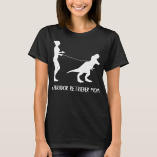 Labrador Retriever Mom Dog Dinosaur Mothers Day T-Shirt