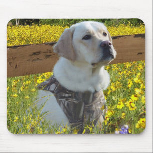 Labrador Retriever Mousepad Fence