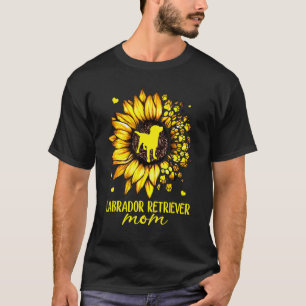 Labrador Retriever Mum Loves Sunflower Mothers Day T-Shirt