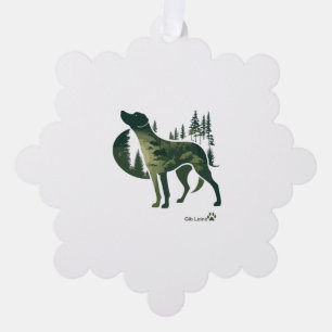 Labrador Retriever - nature for dog lovers. Give L Tree Decoration Card