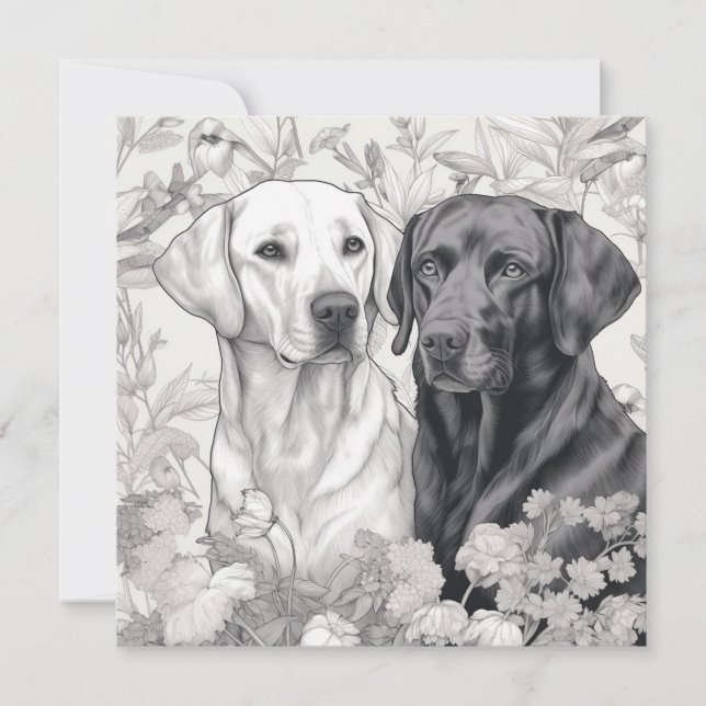 Labrador Retriever Note Card (Front)