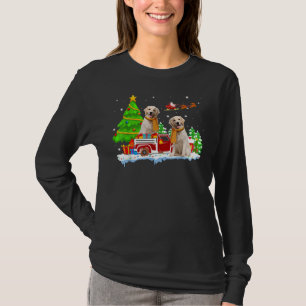 Labrador Retriever On Truck Christmas Labrador Ret T-Shirt