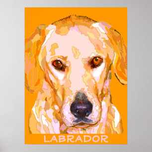 Labrador Retriever Painting Poster