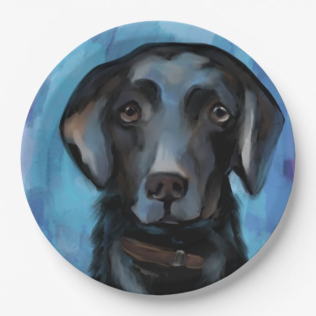 Labrador Retriever  Paper Plate (Front)