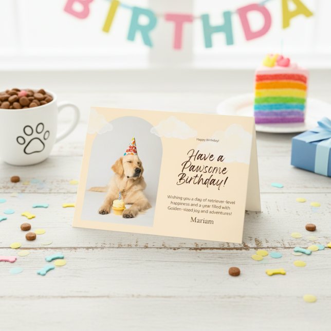 Labrador Retriever Party Hat Birthday Greeting  Card (Labrador Retriever Party Hat Birthday Greeting Card)