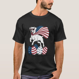 Labrador Retriever Patriotic Easter Egg USA Americ T-Shirt