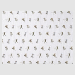 Labrador Retriever Pattern (White) Tissue Paper