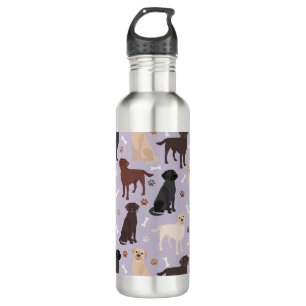 Labrador Retriever Paws and Bones 710 Ml Water Bottle