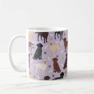 Labrador Retriever Paws and Bones Coffee Mug