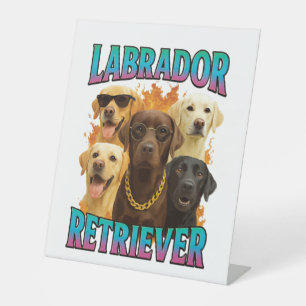 Labrador Retriever Pedestal Sign