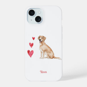 Labrador Retriever Personalised Dog iPhone 15 Case