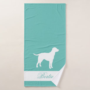 Labrador Retriever personalised pet Bath Towel