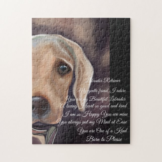 Labrador Retriever Poetry Jigsaw Puzzle (Vertical)