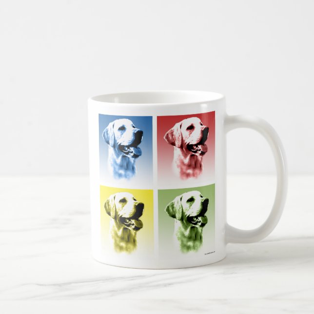 Labrador Retriever Pop Art Coffee Mug (Right)