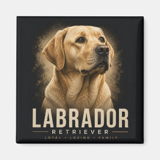 Labrador Retriever Portrait Loyal Family Dog Magnet