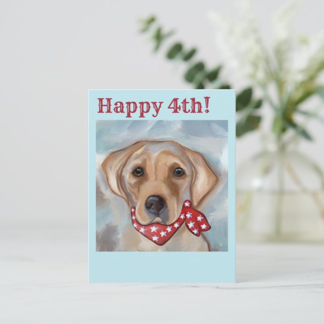 LABRADOR RETRIEVER            POSTCARD (Standing Front)