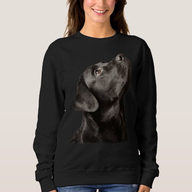 Labrador Retriever Puppy Black Dog Syndrome Scoop Sweatshirt (Front)