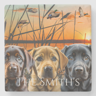 Labrador Retriever Puppy Customised Stone Coaster
