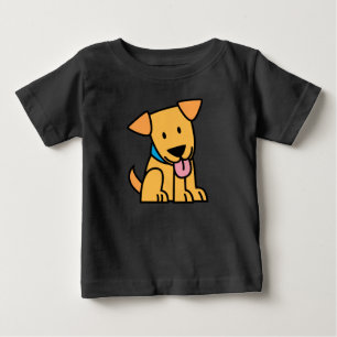 Labrador Retriever puppy dog sit golden cute pup Baby T-Shirt