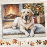 Labrador Retriever Puppy Dog Yellow Lab Christmas Jigsaw Puzzle<br><div class="desc">Looking for a fun and engaging activity to share with your family this holiday season? Look no further than our jigsaw puzzle collection featuring playful Labrador Retrievers! As a dog lover, you'll adore the variety of designs we offer, including cute and cuddly puppies, loveable yellow, chocolate, and black Labs, and...</div>