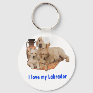 Labrador Retriever puppy Key Ring