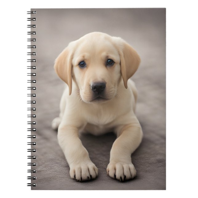 Labrador Retriever Puppy Notebook (Front)