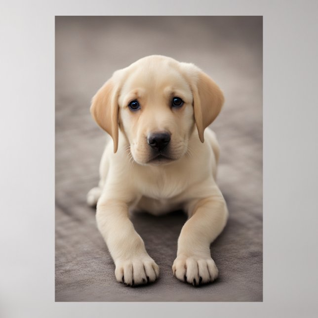 Labrador Retriever Puppy Poster (Front)