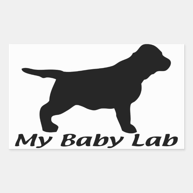 Labrador Retriever Rectangular Sticker (Front)
