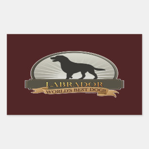 Labrador Retriever Rectangular Sticker