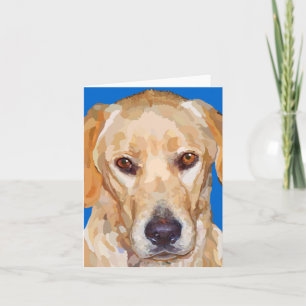 Labrador Retriever "Reggie" Painted Greeting Card