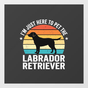 Labrador Retriever Retro Dog Petting