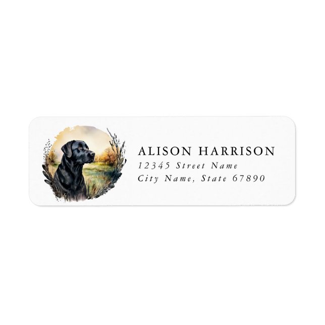 Labrador Retriever Return Address Labels (Front)