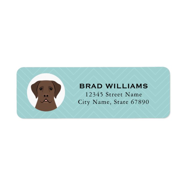 Labrador Retriever Return Address Labels (Front)