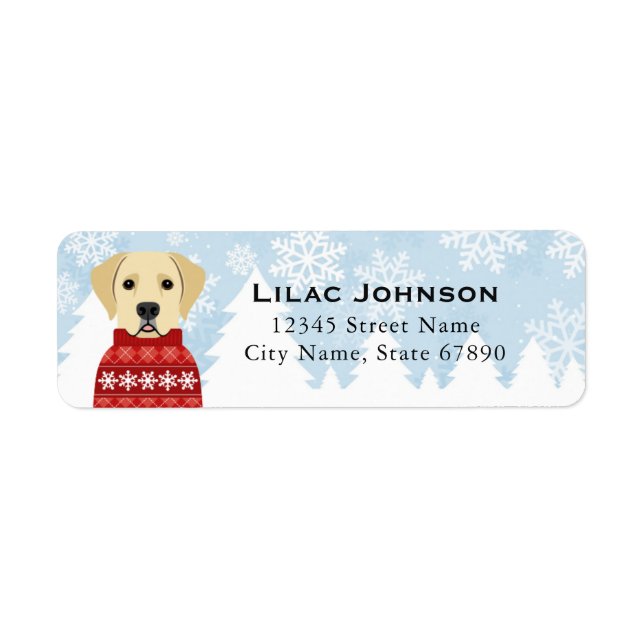 Labrador Retriever Return Address Labels (Front)