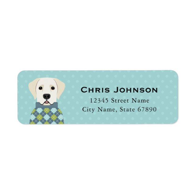 Labrador Retriever Return Address Labels (Front)