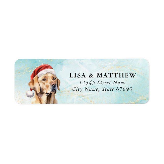 Labrador Retriever Return Address Labels (Front)