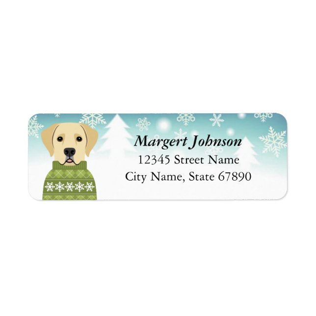 Labrador Retriever Return Address Labels (Front)