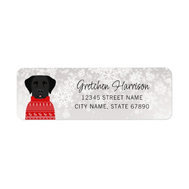 Labrador Retriever Return Address Labels (Front)