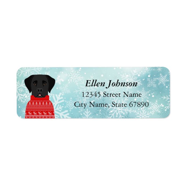 Labrador Retriever Return Address Labels (Front)