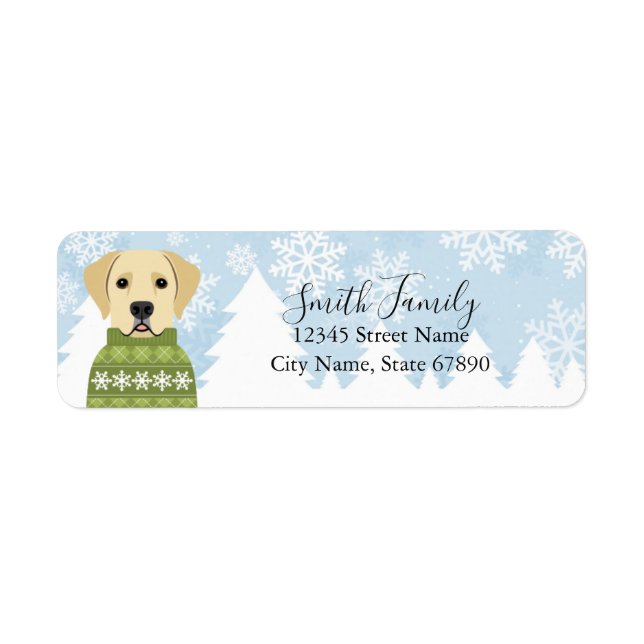 Labrador Retriever Return Address Labels (Front)