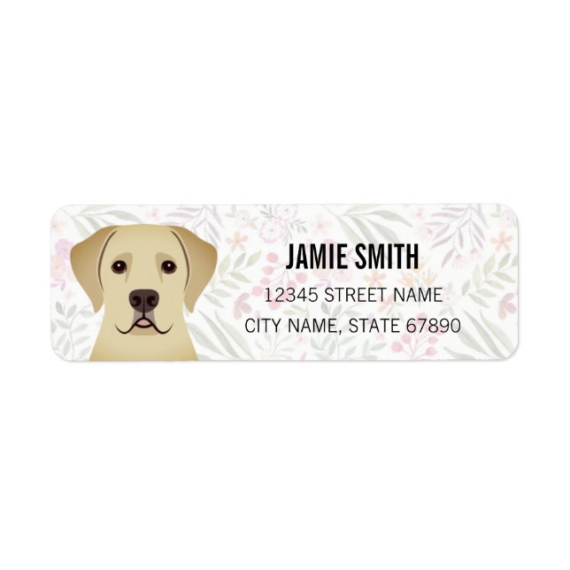 Labrador Retriever Return Address Labels (Front)