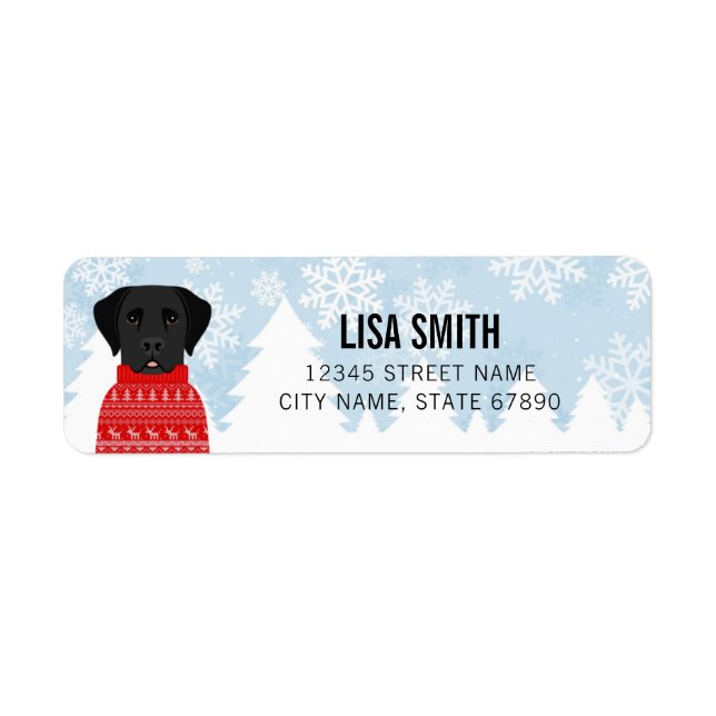 Labrador Retriever Return Address Labels (Front)
