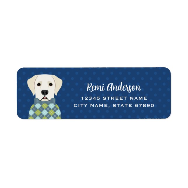 Labrador Retriever Return Address Labels (Front)