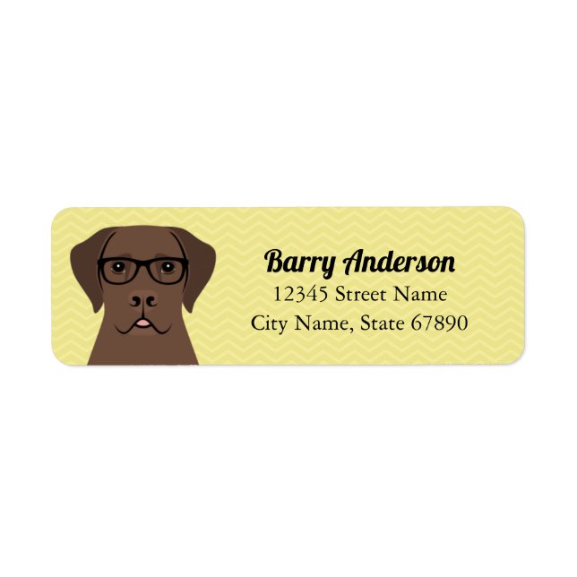Labrador Retriever Return Address Labels (Front)