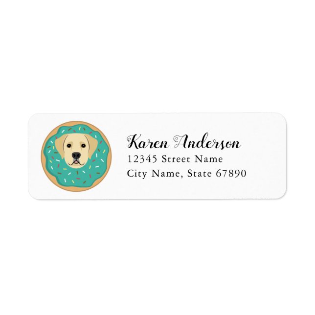 Labrador Retriever Return Address Labels (Front)
