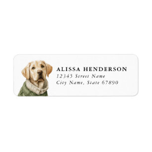 Labrador Retriever Return Address Labels